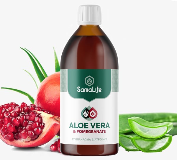 SamaLife Χυμός Aloe Vera με Ρόδι 500ml