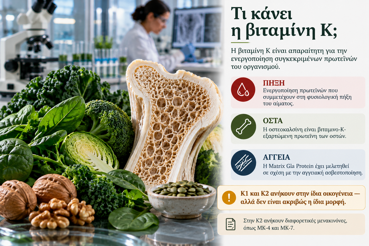 Βιταμίνη D3 απορρόφηση ασβεστίου και υγεία οστών