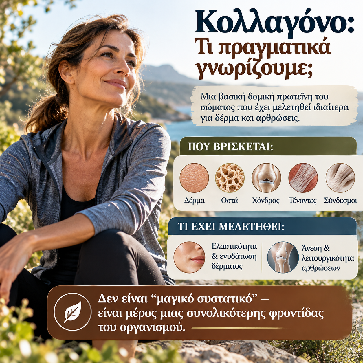 Κολλαγόνο διατροφή βιταμίνη C πρωτεΐνη και καθημερινές συνήθειες