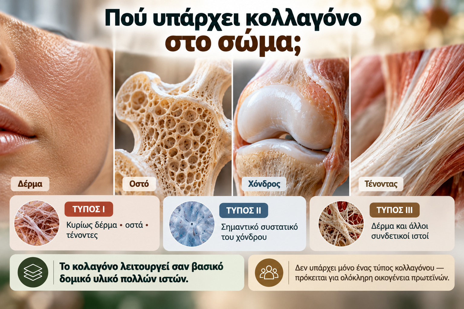 Υδρολυμένο κολλαγόνο πεπτίδια και αμινοξέα