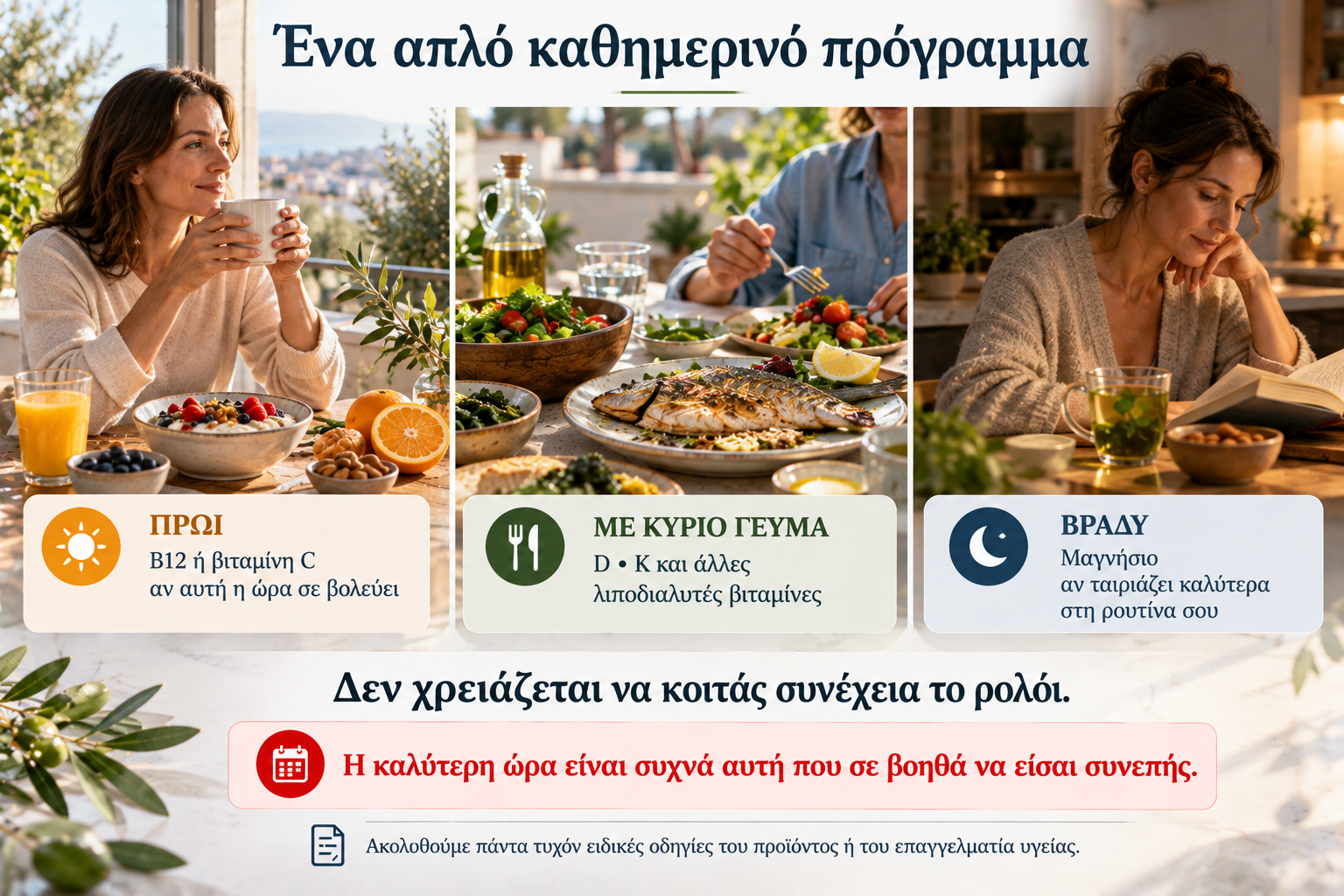Λιποδιαλυτές και υδατοδιαλυτές βιταμίνες με ή χωρίς φαγητό