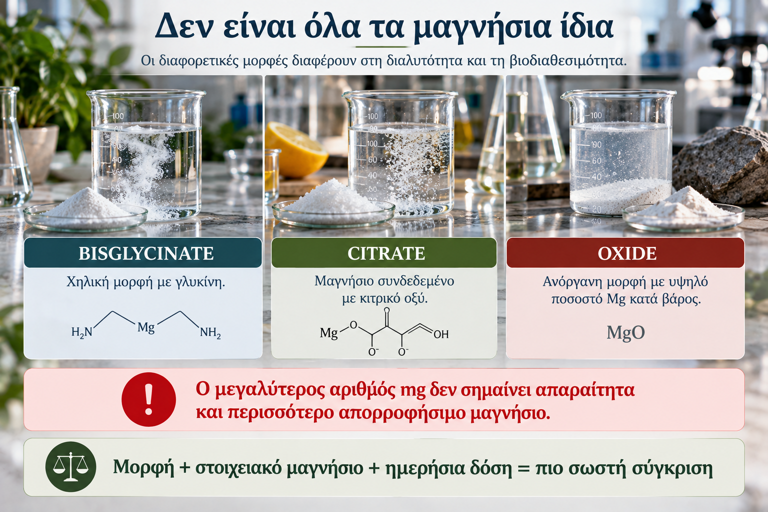 Magnesium bisglycinate χηλική μορφή μαγνησίου και γλυκίνης